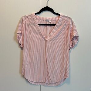 GAP Pink Striped Blouse